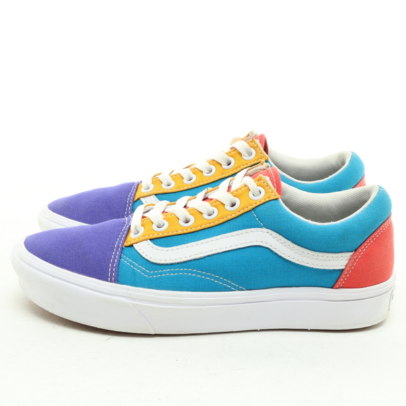 Vans Comfycush Multi Color Sneakers Women 6.5 Purple/Red Canvas Like New - Picture 6 of 16